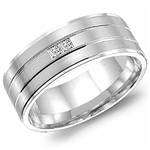 Diamond 14K White Gold Band