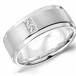 Diamond 14K White Gold Band