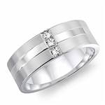 Diamond 14K White Gold Band