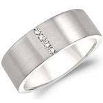 Diamond 14K White Gold Band