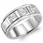 Diamond 14K White Gold Band