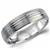 14K Light Weight White Gold Band