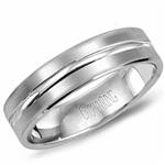 14K Light Weight White Gold Band