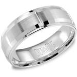 14K Light Weight White Gold Band