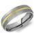 18k Yellow Gold Inlay Titanium Band