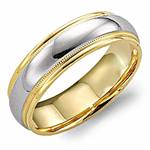 18K White & Yellow Gold Band