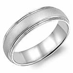 18K White Gold Band