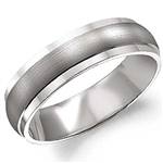 18K White Gold Band