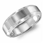 18K White Gold Band