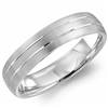 18K White Gold Band