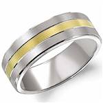 18K Yellow & White Gold Band