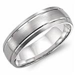 18K White Gold Band