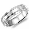 18K White Gold Band