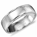 18K White Gold Band