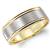 18K White & Yellow Gold Band