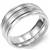 18K White Gold Band