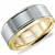 18K White & Yellow Gold Band