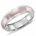 18K Rose & White Gold Band