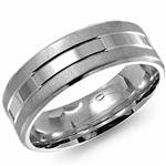 18K White Gold Band