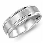 18K White Gold Band