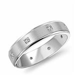 Diamond 18K White Gold Band