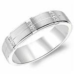 Diamond 18K White Gold Band