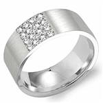 Diamond 18K White Gold Band