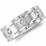 Diamond 18K White Gold Band