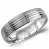 18K Light Weight White Gold Band