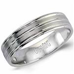 18K Light Weight White Gold Band