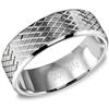 18K Light Weight White Gold Band