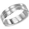 18K Light Weight White Gold Band