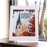 11"x14" Marquette University Print