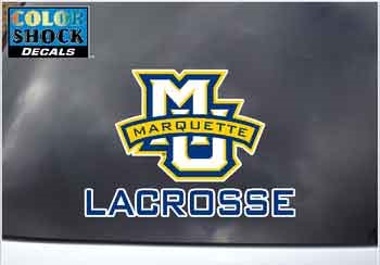 Marquette Golden Eagles MU/LAX Color Shock Decal