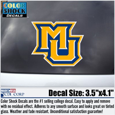 Marquette Golden Eagles MU Color Shock Decal