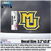 Marquette Golden Eagles MU Xstatic Window Cling