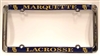 Marquette Lacrosse License Plate Frame