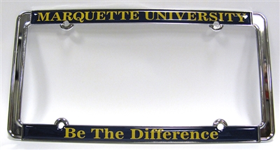 Marquette University Be The Difference License Plate Frame