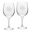 Marquette University 19oz Etched Wine Glass Set of 2