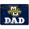 Marquette University Dad Wood Magnet