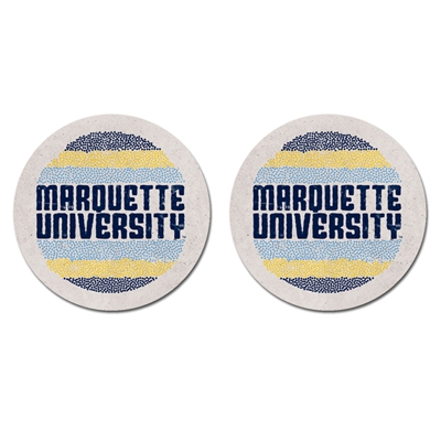 Marquette University Car Coaster Set of 2