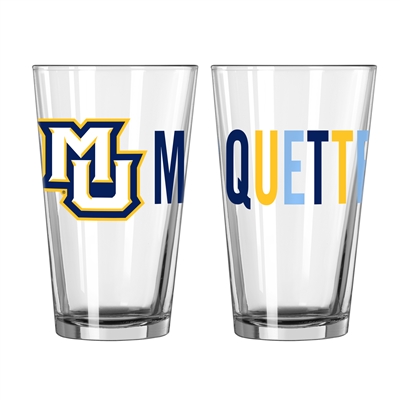 Marquette Golden Eagles Overtime Pint Glass