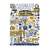 Marquette Golden Eagles Marquette Collage Notecards