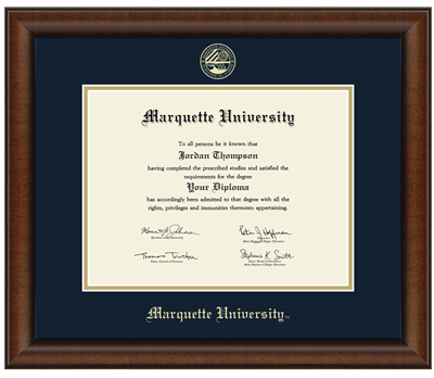 Marquette Golden Eagles NS Embossed Austin Diploma Frame