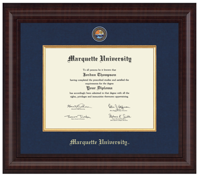 Marquette Golden Eagles Presidential Masterpiece Premier Diploma Frame
