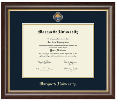 Marquette Golden Eagles MSTRPC Hampshire Diploma Frame