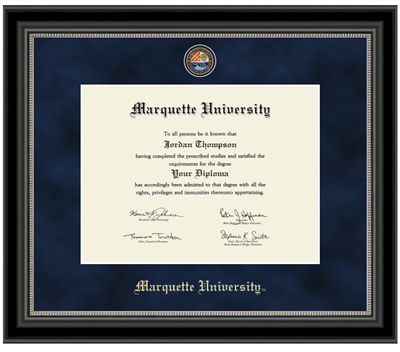 Marquette Golden Eagles Regal Noir MSTR Diploma Frame