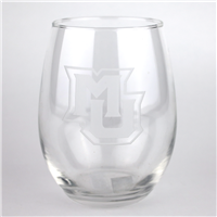 Marquette Etched Stemless 21oz Wine Glass