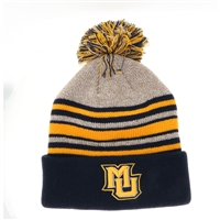 Marquette Oatmeal Stripe Cuff Beanie