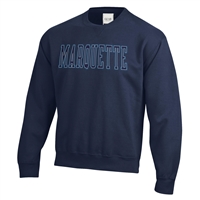 Marquette Big Cotton Core Crew Navy